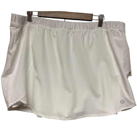 NEW! Nine West Women's White Skort Activewear Pull-On Plus Size 2X - Picture 1 of 8